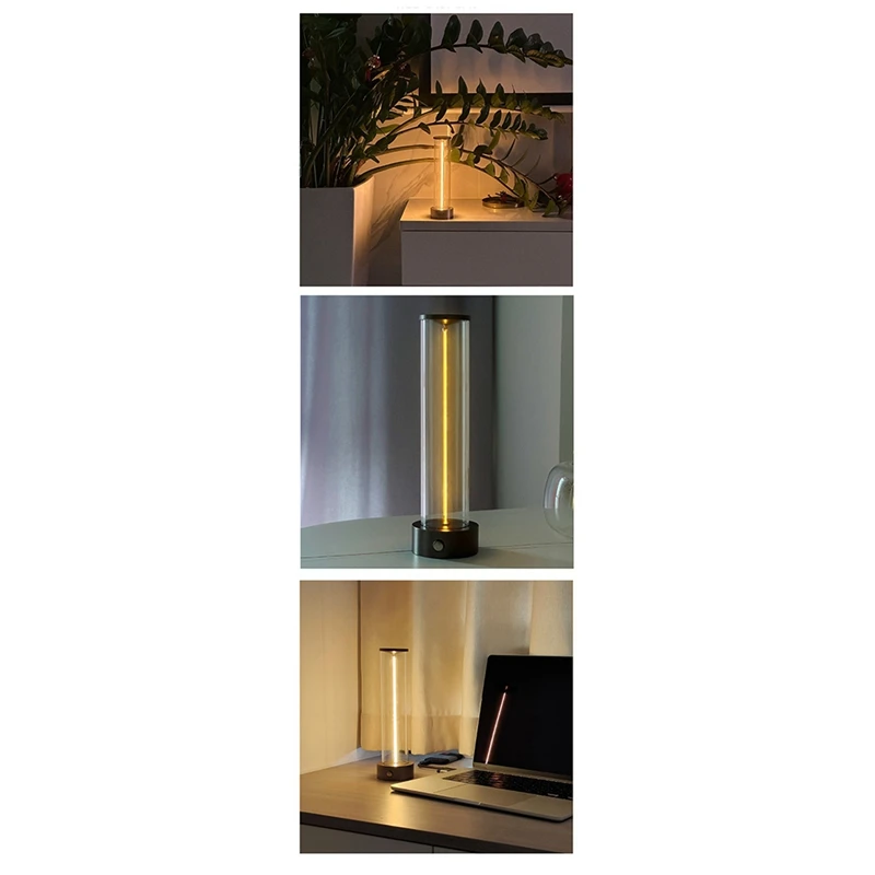 TKOH-Semplice linea di ricarica a LED luce notturna touch USB ricarica atmosfera lampada da tavolo regalo lampada atmosfera quantistica