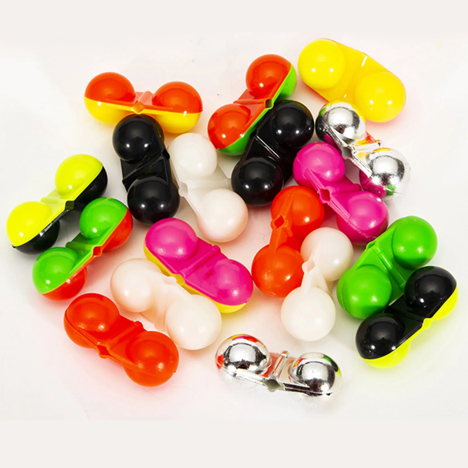 

Fishing Bells Fishing Attractor 10Pcs Fishing Rattles For Catfishing ABS Sea Fishing Lua Line Card Bell Built-In 2 Metal Beads