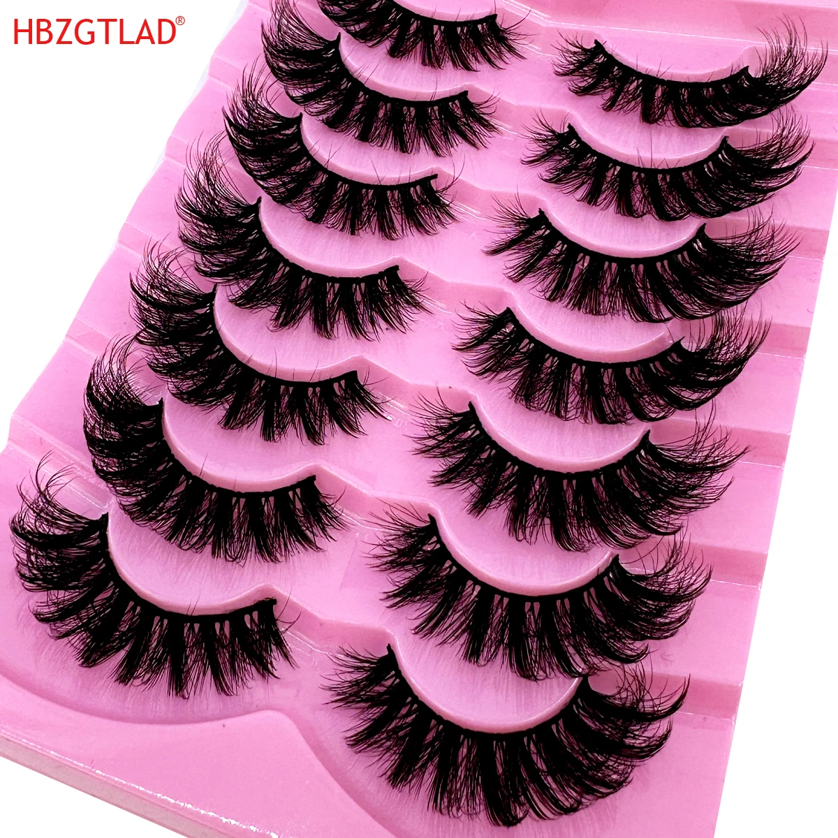 New 7 Pairs Fluffy False Eyelashes Naturally Soft & Thick 9D Faux Mink Eyelashes Enhance Eye Makeup