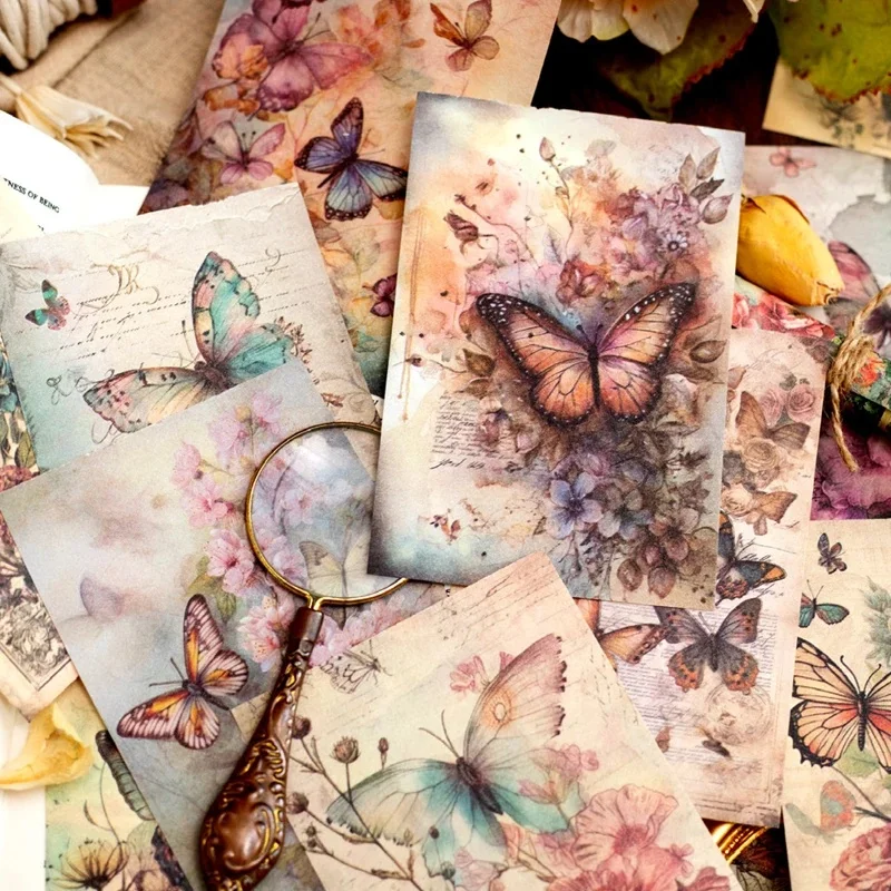 Mr Paper Garden Whisper Series 4 Styles 100pcs Pack DIY Handbook Bottoming Paper Decoration Material Book For Journal Making