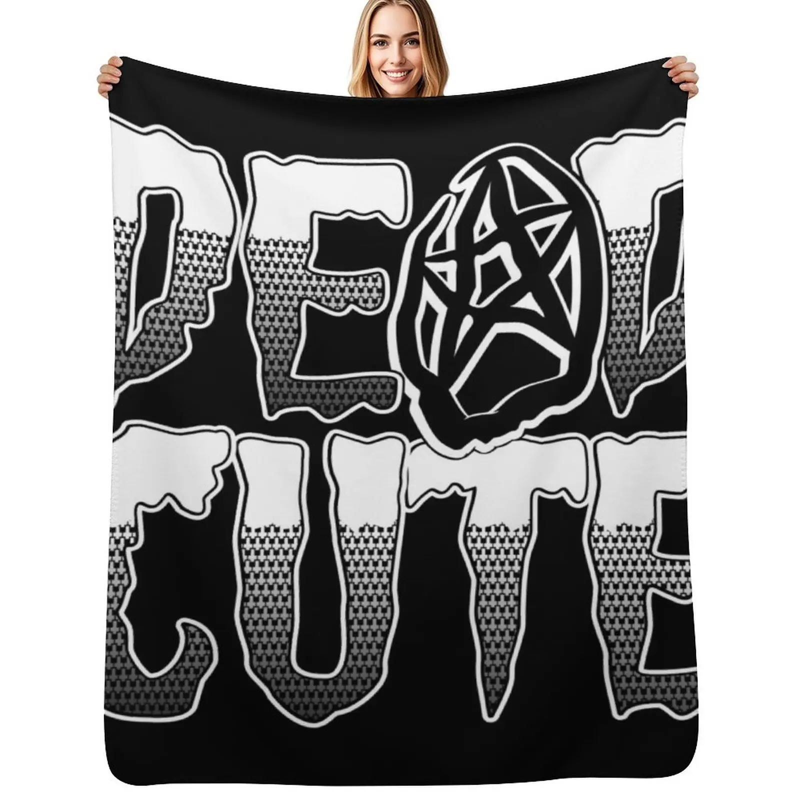 DEAD CUTE Throw Blanket Flannel Fleece Soft Warm Throw Blanket