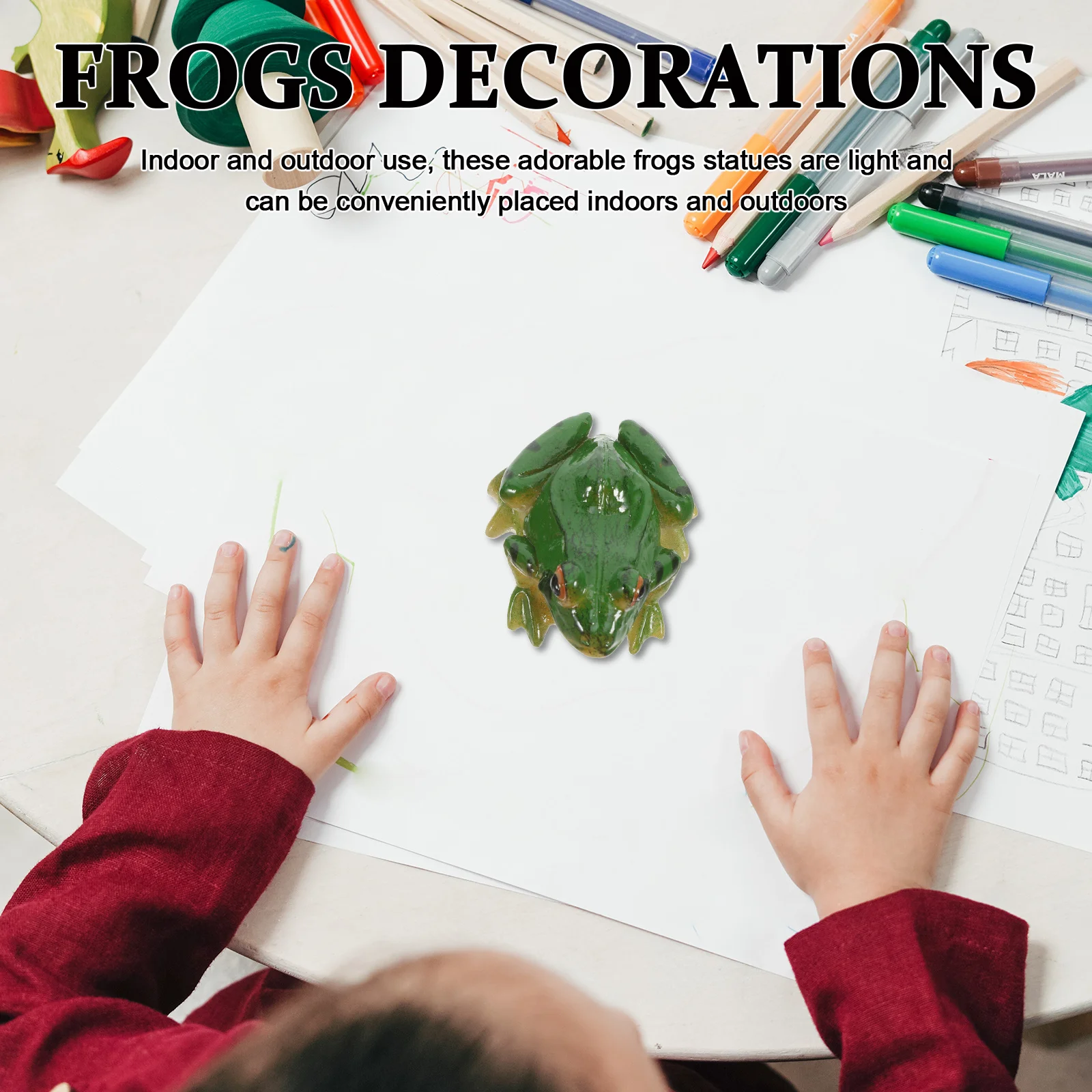 2 фигурки лягушек для микроландшафта, милые мини-статуэтки