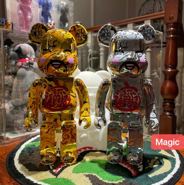 Bearbrick Acu 1000% Ilver God Of Wealth Abs Model Figures Doll Home Shop  Decor - Action Figures - AliExpress