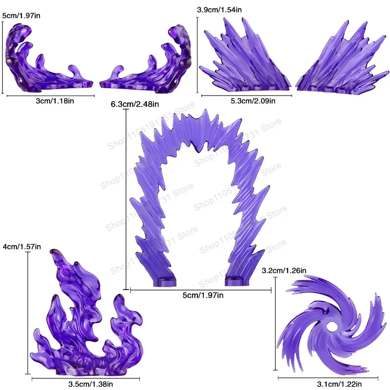 Anime-Actionfiguren Spezialeffekt-Zubehör Modell-Spielzeug DIY Spezialeffekt-Dekoration Zubehör Spielzeug Geburtstagsgeschenke FDPJ076
