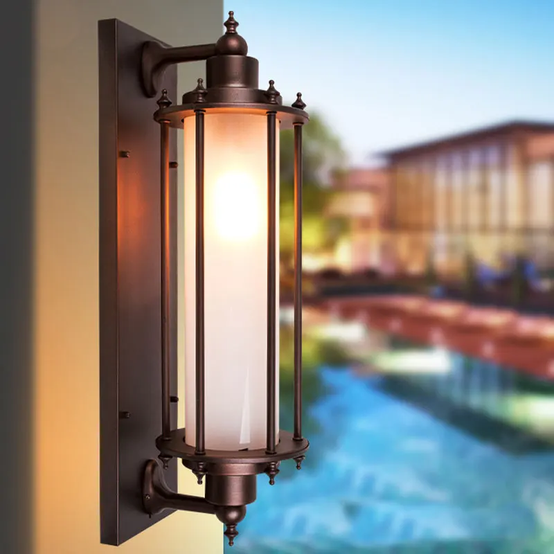 

Outdoor Waterproof Courtyard Gate, Garden Villa, Terrace, Door Pillar, Balcony, Entrance Wall Lamp