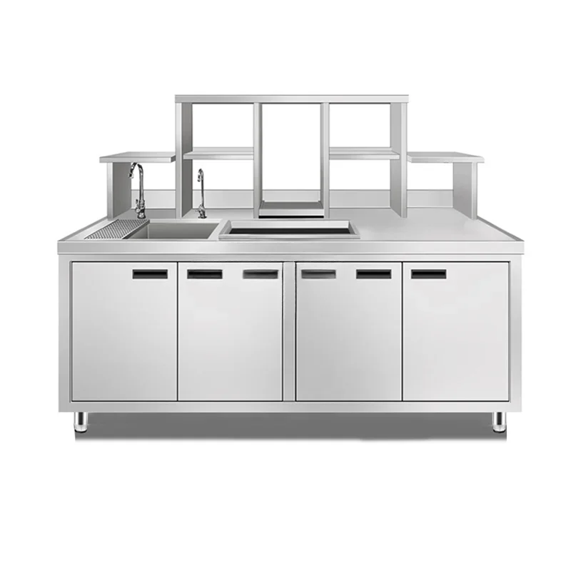 

Commercial Milk Cafe Shop Bubble Tea Bar Counter Coffee Shop Equipment For Customized Options