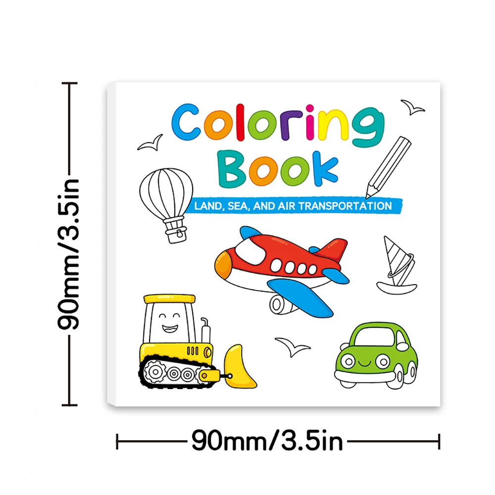 50 Sheets Mini Coloring Book Cartoon Convenient Mini Graffiti Book Coloring Book image 6