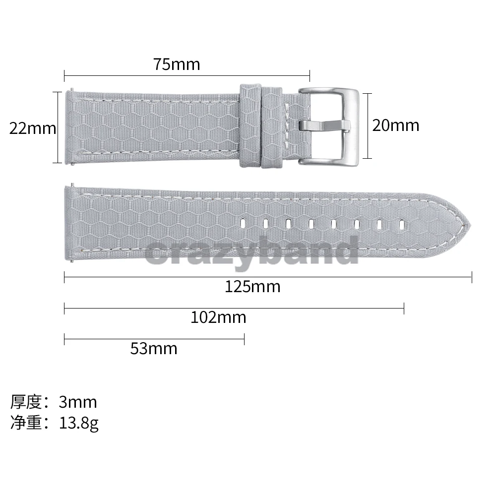 الجلود النايلون حزام ل Seiko الأشرطة ل أوميغا حزام (استيك) ساعة النساء الرجال حزام المعصم 20 مللي متر 22 مللي متر الإفراج السريع الرياضة استبدال الأساور #6