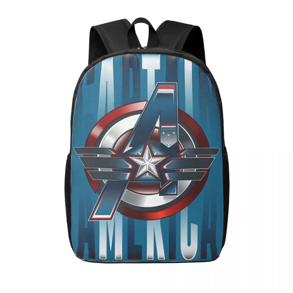 Custom Captain America Comic Laptop Backpack Men Women Fashion Bookbag for College School Students Avengers Bag