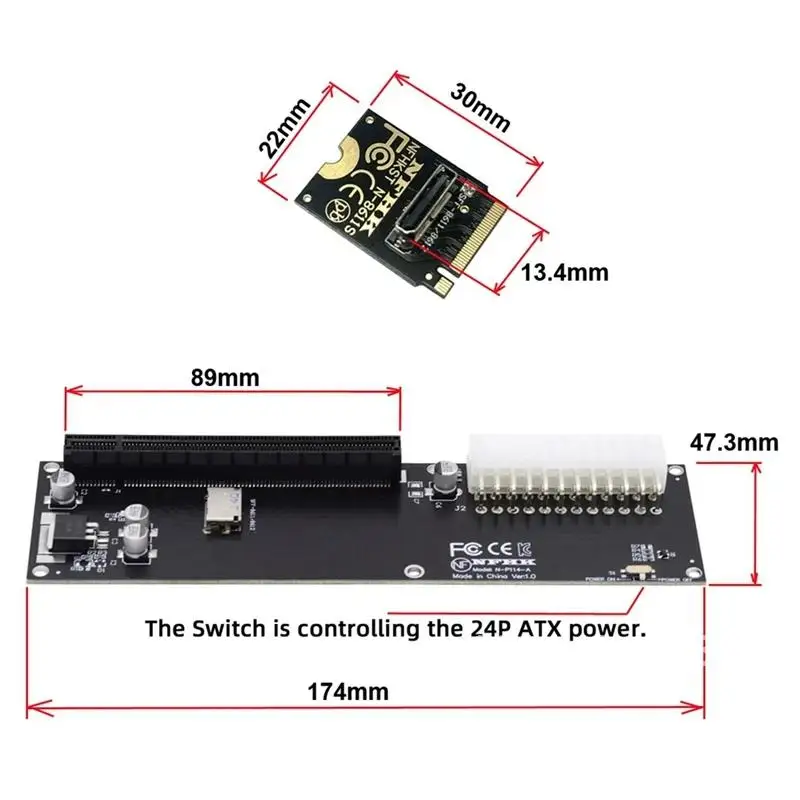 Oculink-外部グラフィックカード,SFF-8612, SFF-8611,pci-e 16x 2230 m.2 m-keyアダプター,gpdwin max2,new