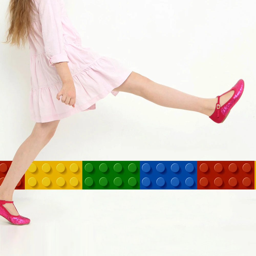 3D Blocks Wallpaper For Kids Room School Decor PVC Wall Sticker Borders DIY Vinyl,Children Teen Classroom Adhesive Wallpaper