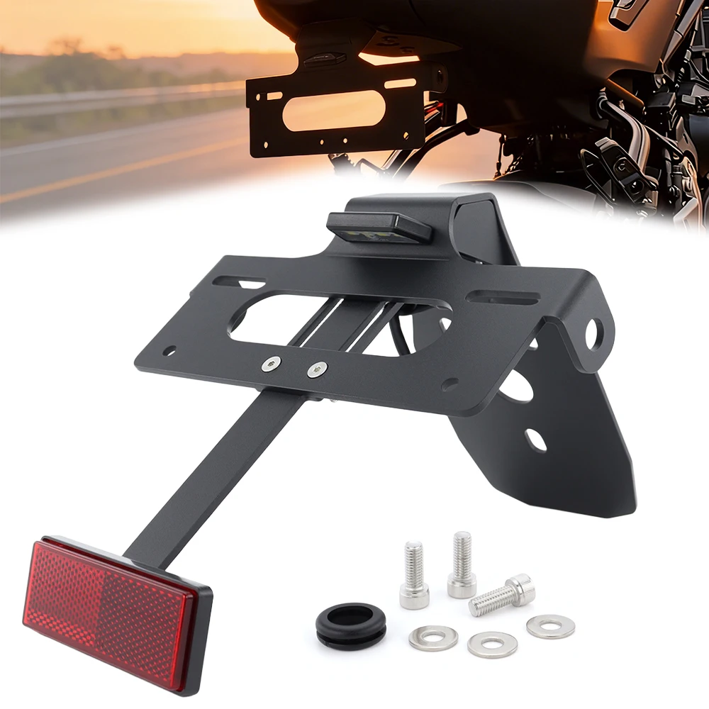 

NEW Motorcycle Rear Tail Tidy Fender Eliminator kit License Plate Holder 450SR 450SS 2022-2025 2026 450NK 2023-2026 For CFMOTO