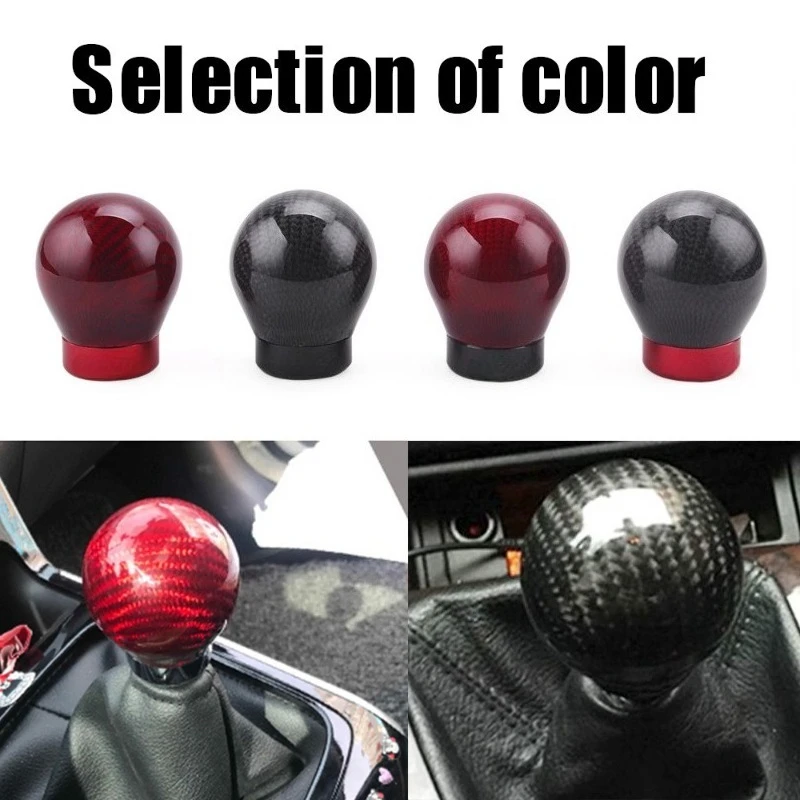 

1PCS Universal Type M8/M10/M12 Forged Fiber Shift Knob Car Shifter Lever Handle Fit for Honda VW BMW Toyota Gear Shift Knob