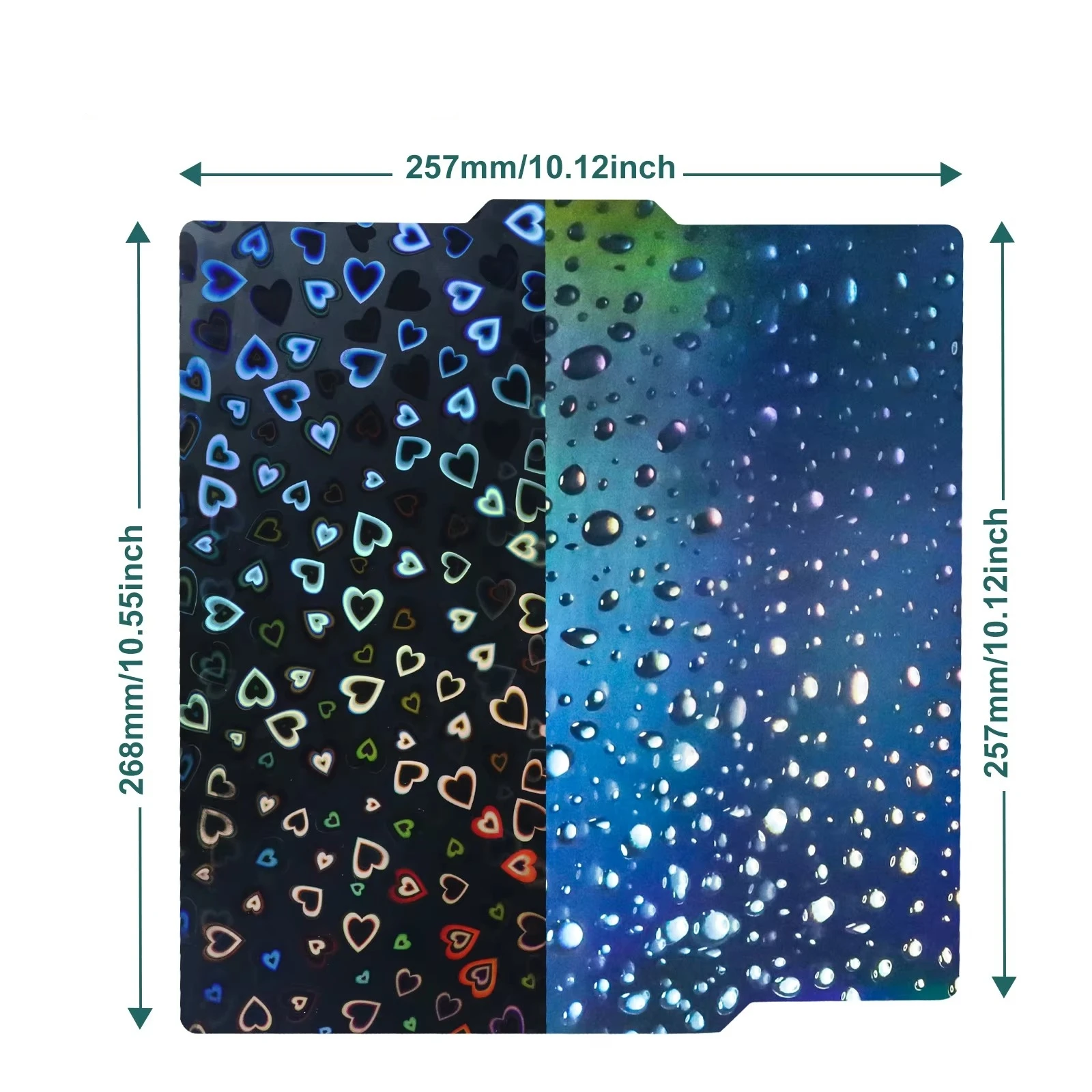 For Bambu Lab X1 X1C Build Plate PEH-raindrop PER Sheet PEH-heart-shaped Bambulab 257x257mm Sheet For Bamboo P1S P1P A1 X1E