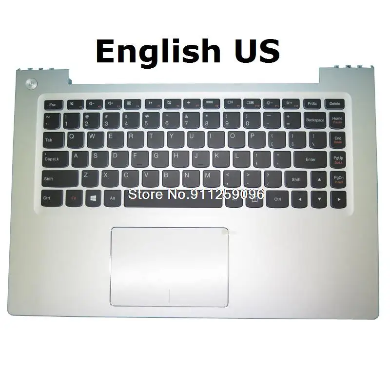 Computador portátil palmrest & teclado para lenovo u430p u430t u430 toque inglês eua rússia ru reino unido lz9 touchpad retroiluminado novo