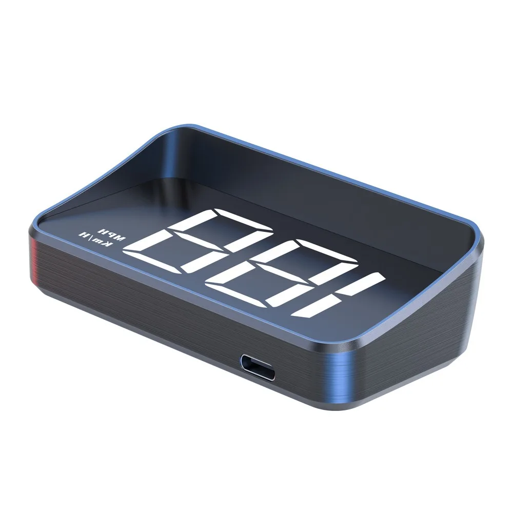 Durable KMH Head-Up Display Plug And Play ABS HUD Speed Display Big Font Windshield Projector For All Cars