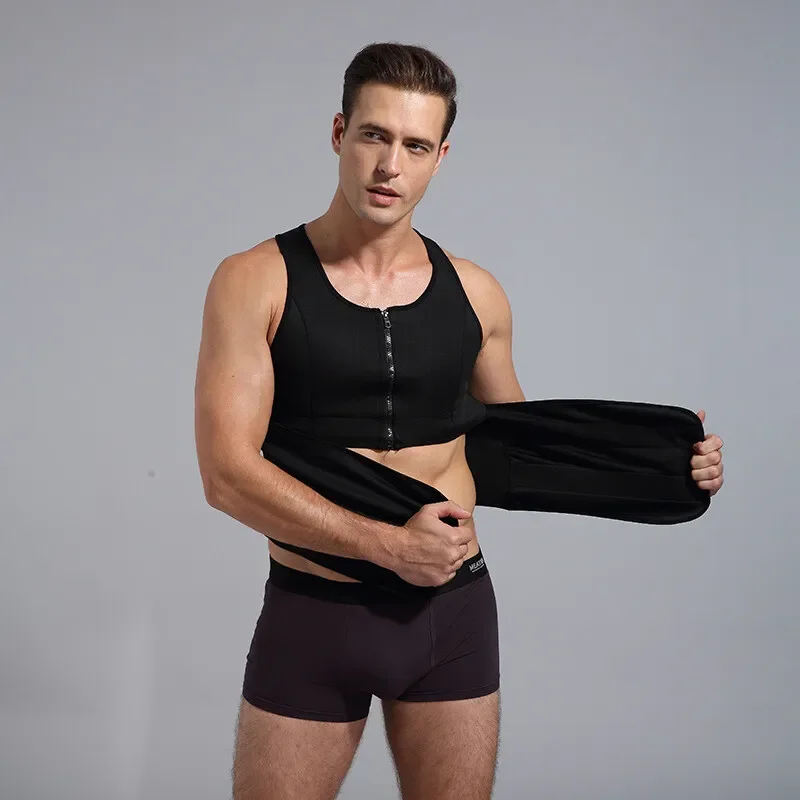 Men & Women Sauna Thermo Sweat Waist Trainer Vest Suit Body Shaper Belt Corset