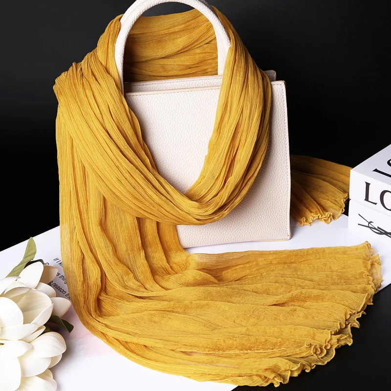 chic-silk-scarf-women's-mom-birthday-gift-outerwear-awl-sunscreen-anti-uv-silk-scarf-spring-summer-autumn-winter-ginger-yellow