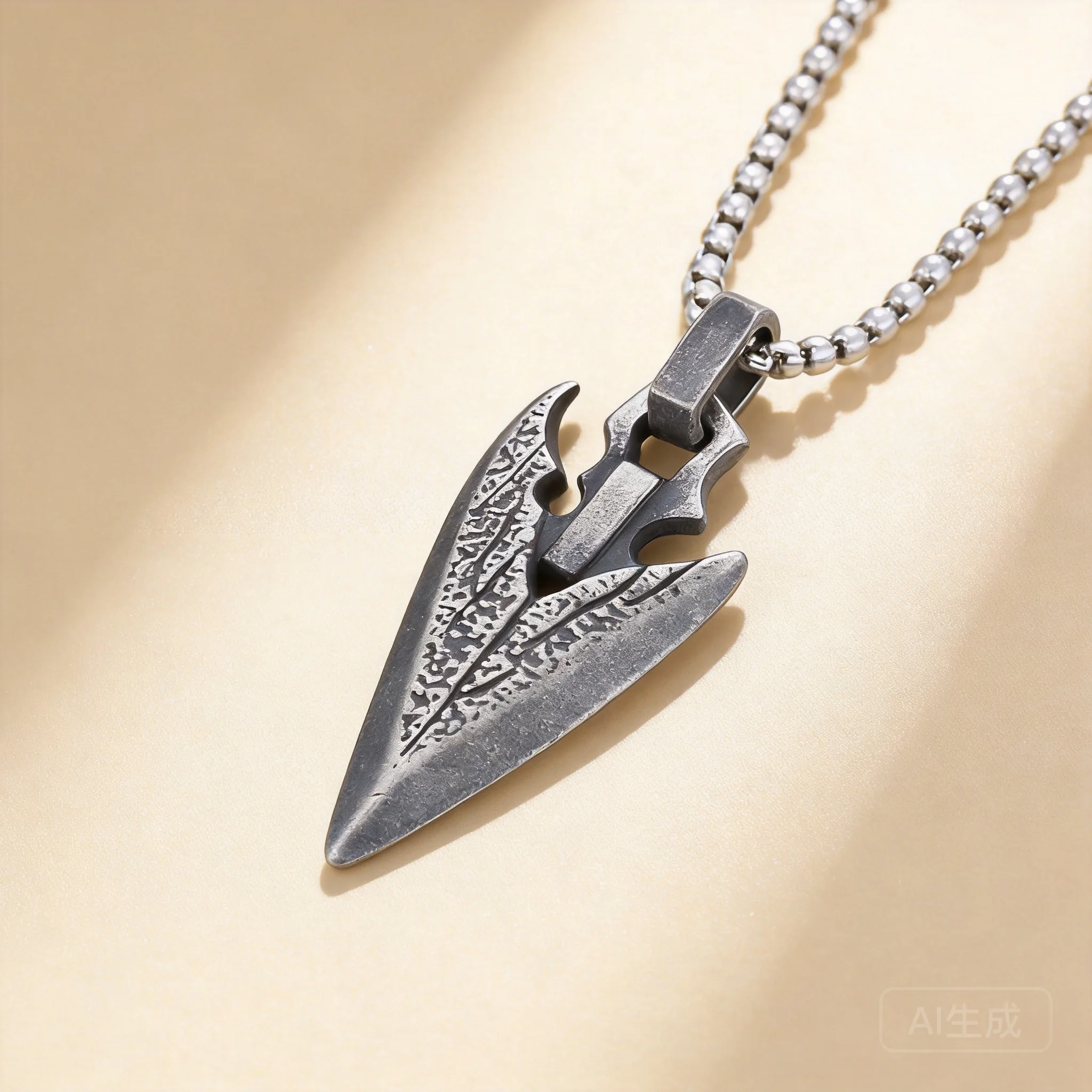 Snop Vintage Norse Mythology Viking Spearhead Pendant Necklace For Men Retro Punk Lucky Protection Amulet Fashion Jewelry Unique