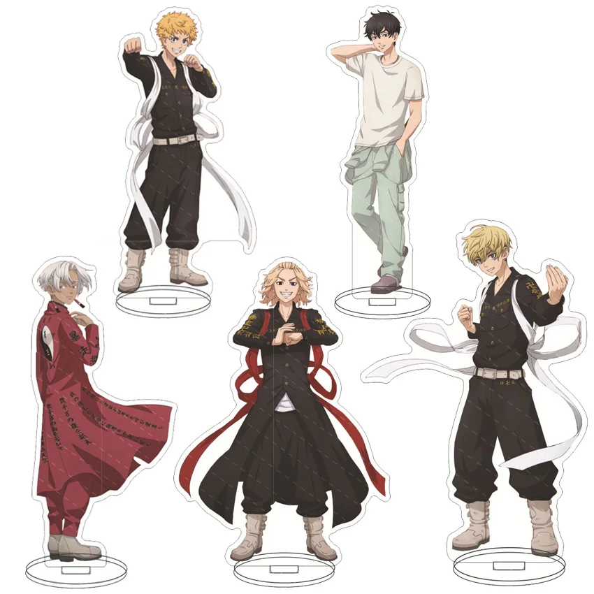 16CM Anime Acryl-Ständer Tokyo Revengers Baji Keisuke Matsuno Chifuyu Manjiro Sano Takemichi Hanagaki Cosplay-Figuren Ornamente Geschenke