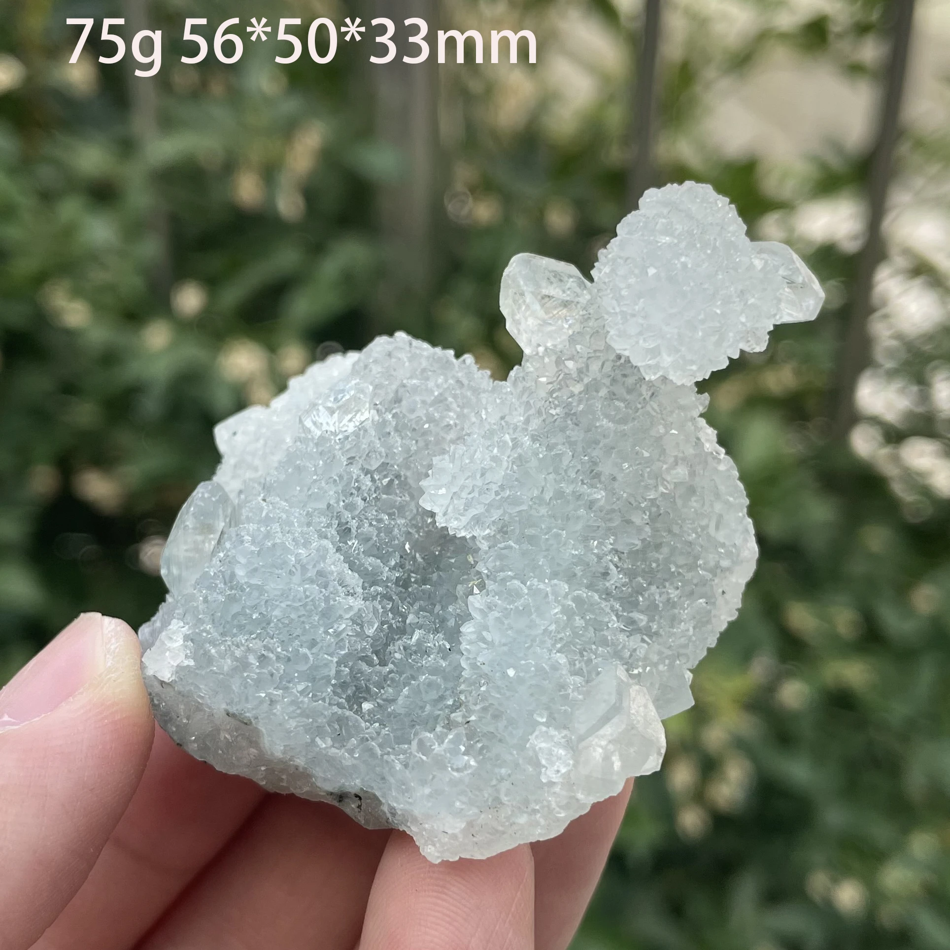 Natural Stone Apophyllite Crystal Mineral Specimen Quartz Cluster Raw Rock Decoration Rough Polished Healing