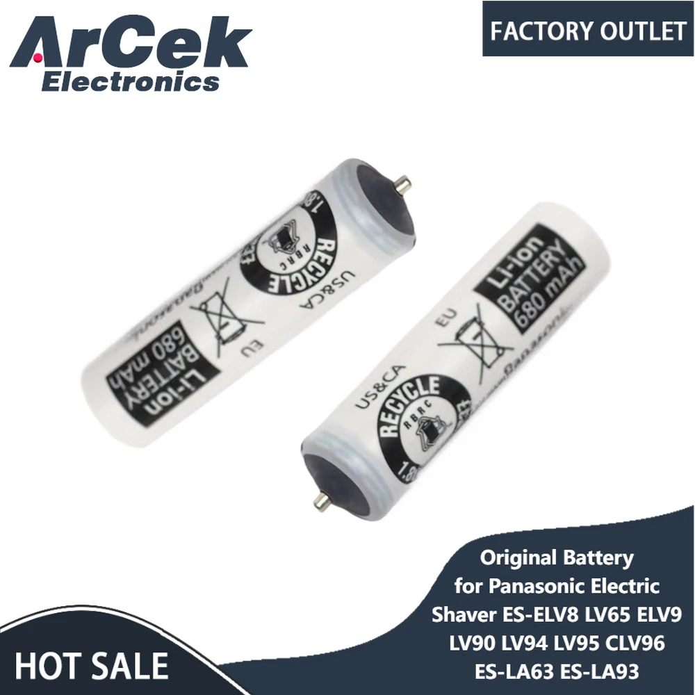 Originele 3.7V 900mAh Oplaadbare Batterij voor Panasonic Elektrisch Scheerapparaat ES-ELV8 LV65 ELV9 LV90 LV94 LV95 CLV96 ES-LA63 ES-LA93