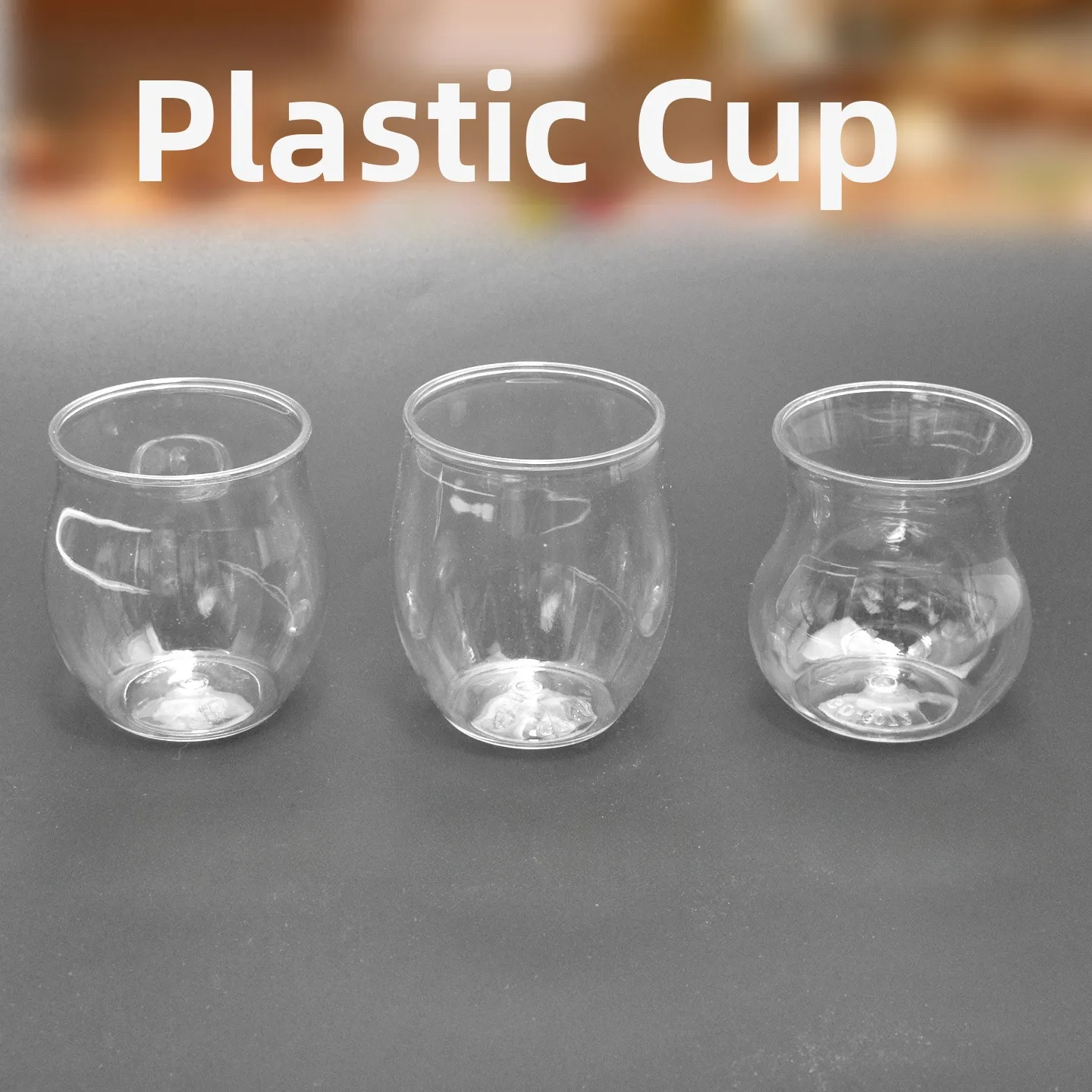使い捨てプラスチックムースカップパーティーデザートスタンド透明カップ丸型クリエイティブハニージャープディングゼリーパーティー用品