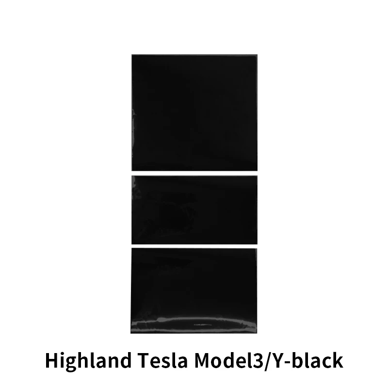 for Tesla's 2025 Model 3/Y Central Control Silicone Pad, Electrostatic Adsorption Panel Sticker, Adhesive Free Backing