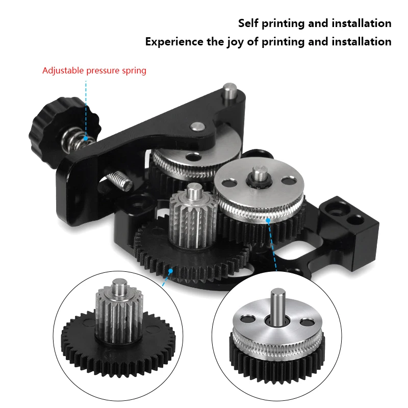 1Pcs Hard Steel Reduction Gear High Speed Motor For CR10 CR-10S Ender3 V2 HGX LITE Extruder Dual Gear Extruder