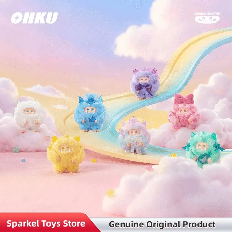 

Коллекционная серия Ohku Giggle Monster Crystal Wish: Милая виниловая плюшевая подвеска-фигурка, украшение, игрушка, подарок для взрослых