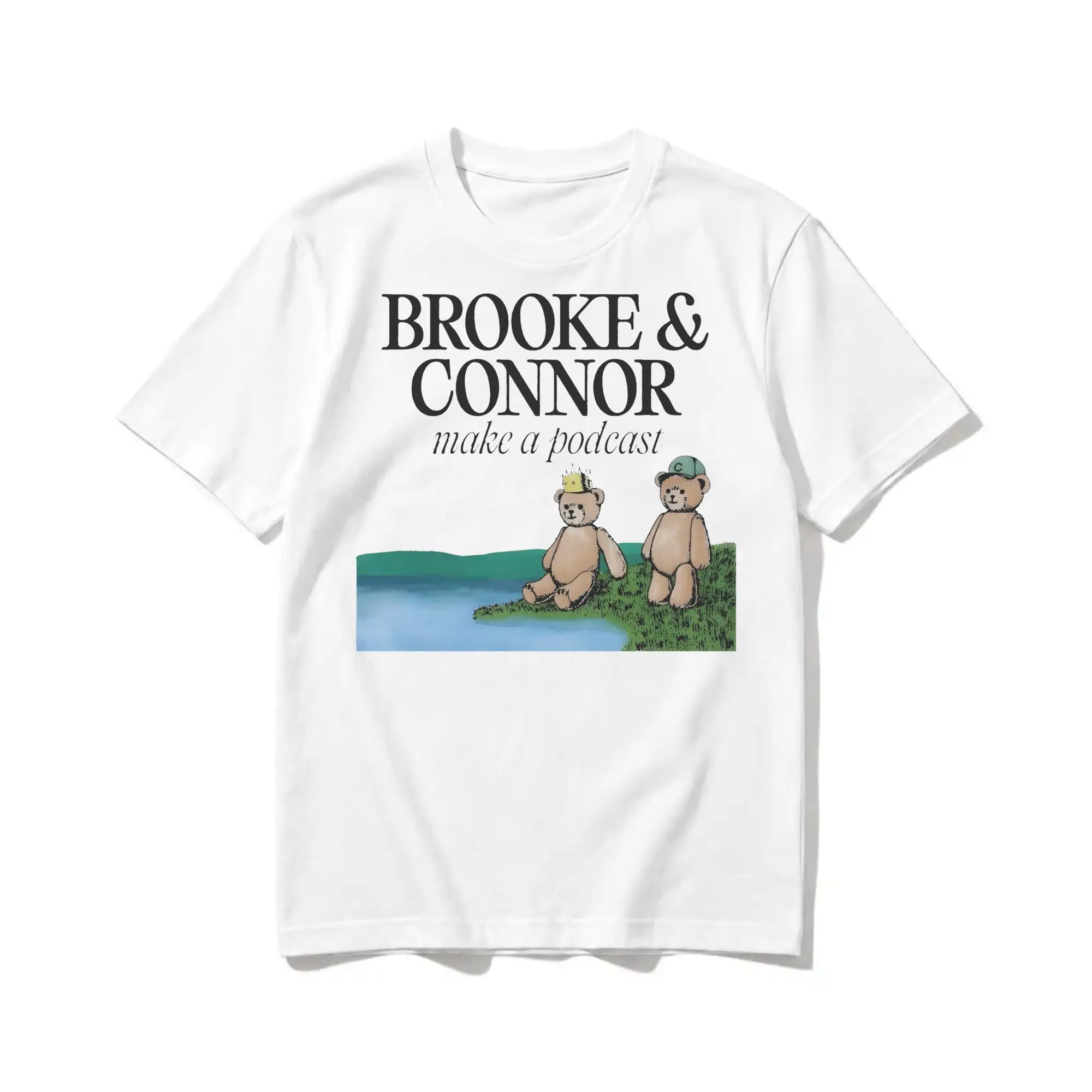 Men Women Bncmap Brooke & Connor Bear T Shirts  Pure Cotton Tops Awesome Short Sleeve Round Collar Tees New Arrival T-Shirts