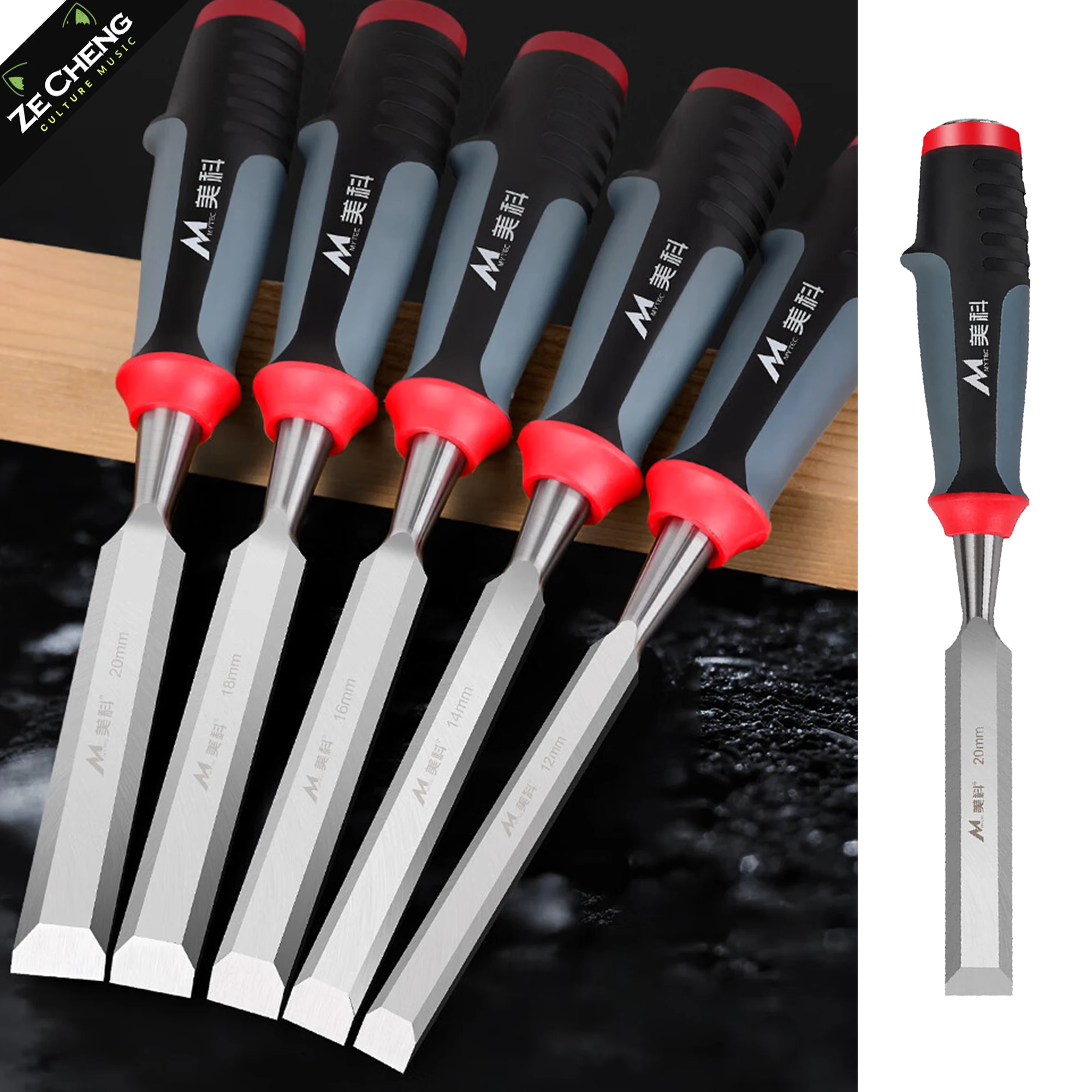 

Professional Through-Tang Wood Chisel, Chrome Vanadium Steel for Lasting Sharpness - Ideal for Woodworking, Instrument Making