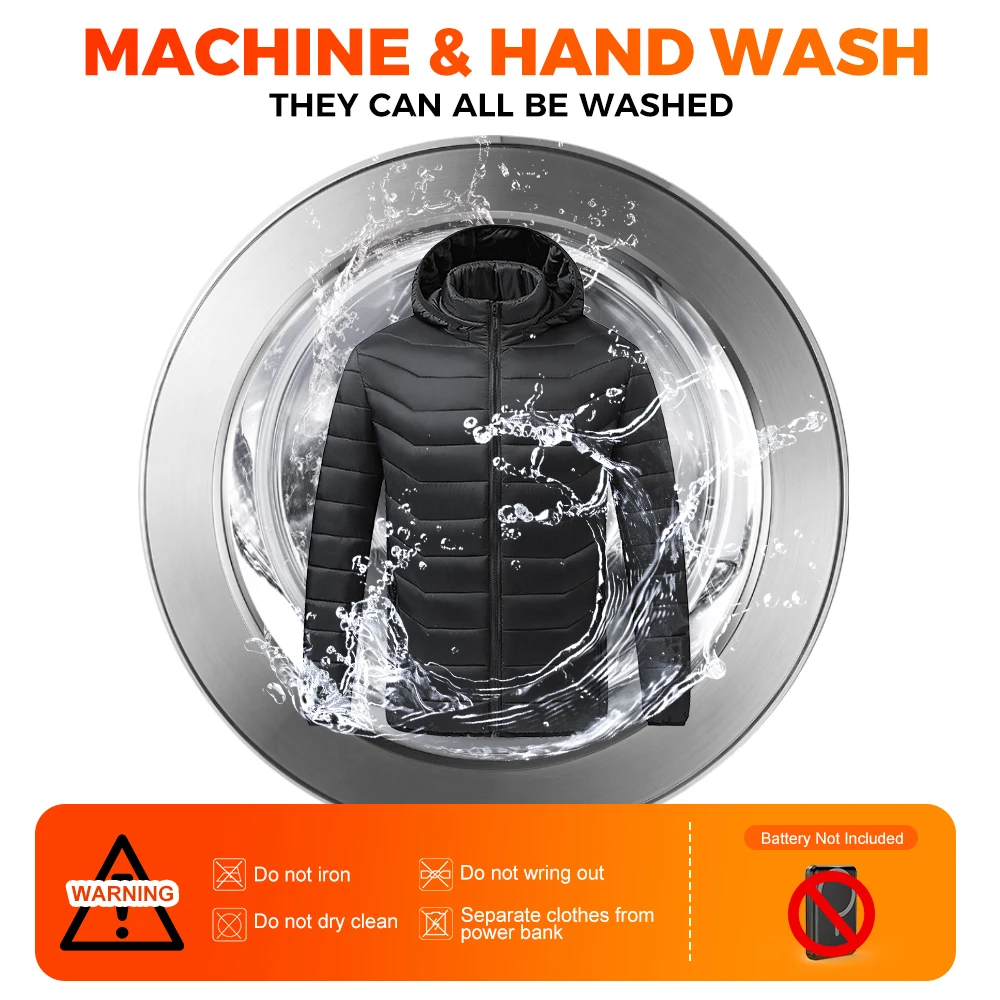 TODWARM Heated Jacket 26 Areas Winter Men\'s Women\'s Motorcycle Jacket USB Electric Heating Jacket Heated Vest Moto Thermal Cloth