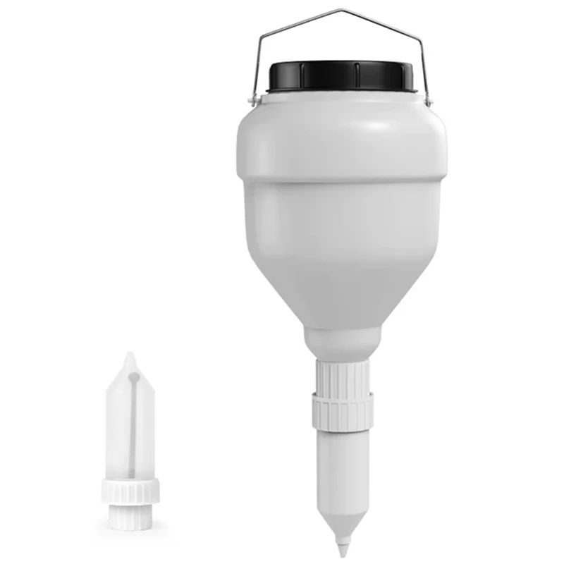 

【PLAISIR】3.5L Round Bottle&Dispenser Nozzles Large Diameter Sauce Squeeze Bottle Hanging Sauce Squeeze Bottles