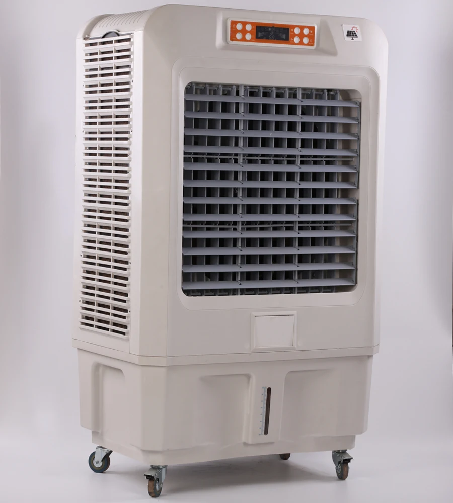 مبرد الهواء المحمول بالطاقة الشمسية AC/DC للاستخدام الخارجي والمنزلي مروحة تبريد الهواء