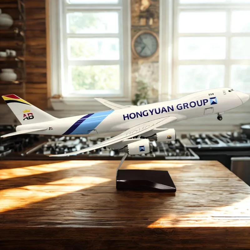 

Display Airplane Model Toy Belgian Cargo 747-8F Toy Aircraft Transport Diecast Resin B747 Plane Model For Collection Gifts
