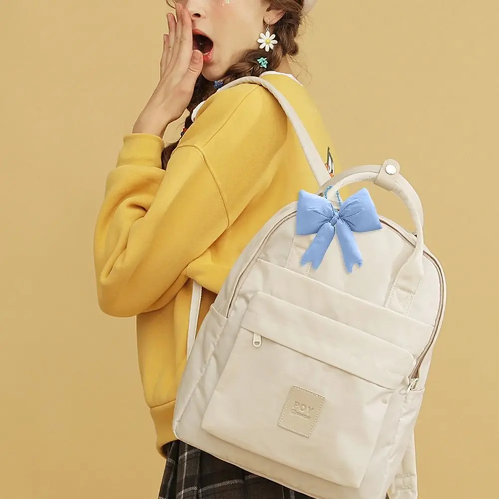 القوس الملون 3D القوس الديكور 3D تصميم القطن الحلوى نمط الحلو حقيبة قلادة الحلو الديكور لطيف سحر القوس حقيبة قلادة #2