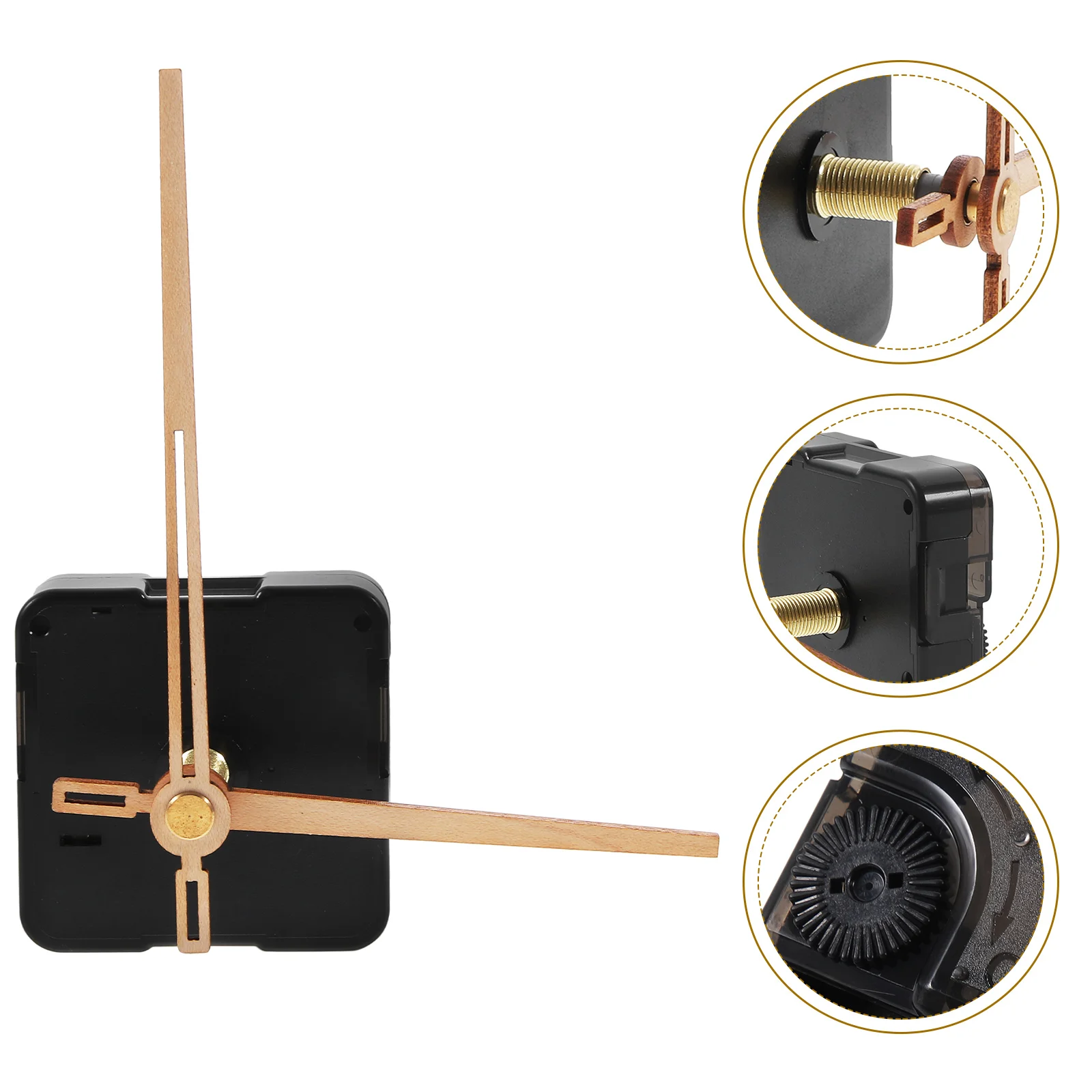 

1 set 10 Inch DIY Mechanism Silent Quartz Movement Wooden Wall Clock Kit 21 Hollow Maple Hook Clock Parts Accessories