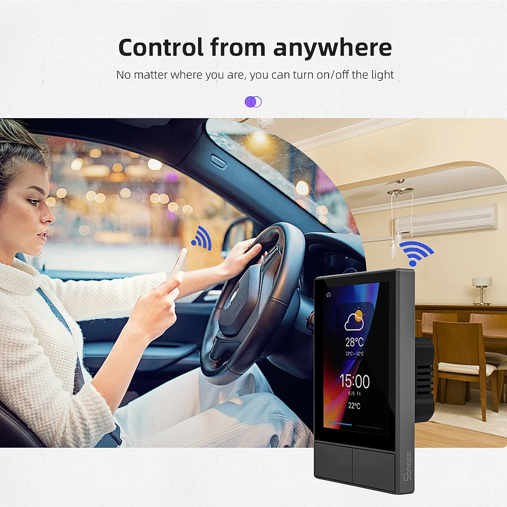 SONOFF NSPanel EU/ US Wifi inteligentny domowy Panel sterowania współpracuje z Ewelink Alexa Google Home kompatybilność z urządzeniami Sonoff
