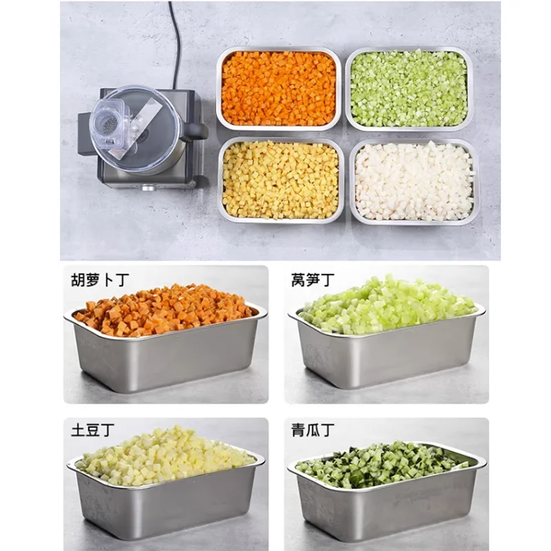 Multifunctional ElectricVegetable Cutting Machine Commercial Shredder Slicer Cutter Potato Dicing Processor Kitchen Tools