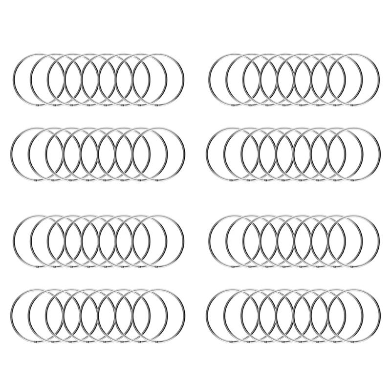 

400 шт., 1 дюймовое кольцо для ключей, Открытое кольцо для ключей, металлическое кольцо для ключей, плоское кольцо для ключей для бытового автомобиля