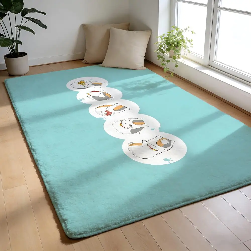 

Floor Mat Soft Flannel Rug Non-Slip Absorbent Mat for Bathroom Bedroom Home Decor Hot Anime N-Natsume's Book of Friends