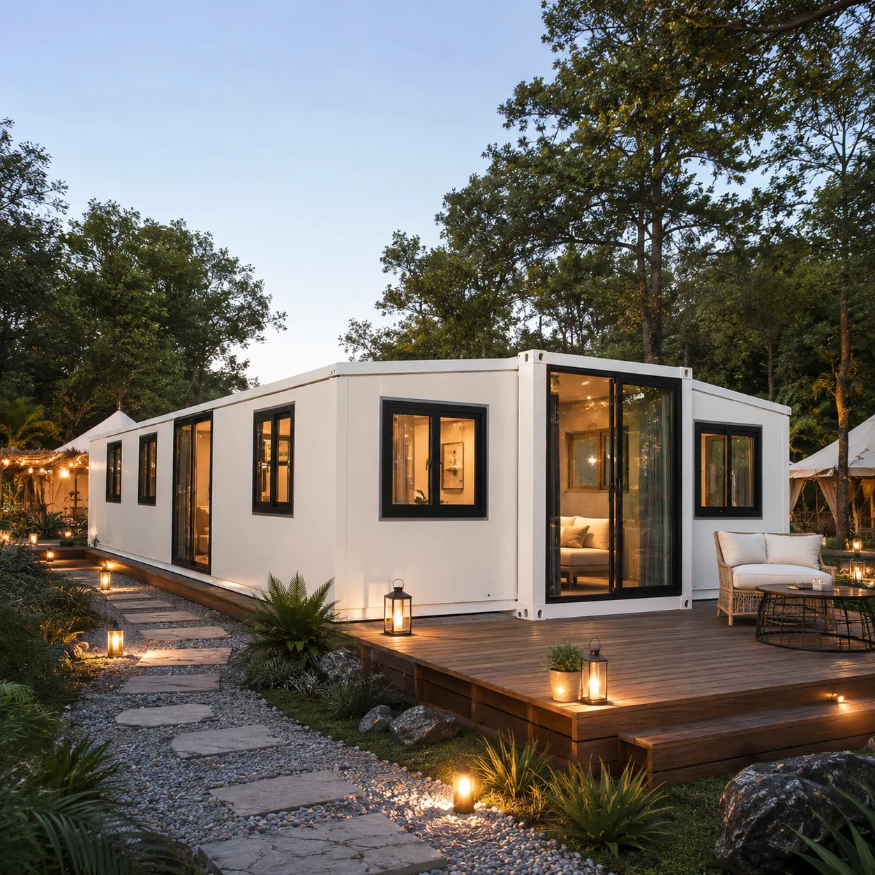 Rumah Prefabrikasi Mewah untuk - Tiny Home Bathroom Kitchen ulasan dan harga
