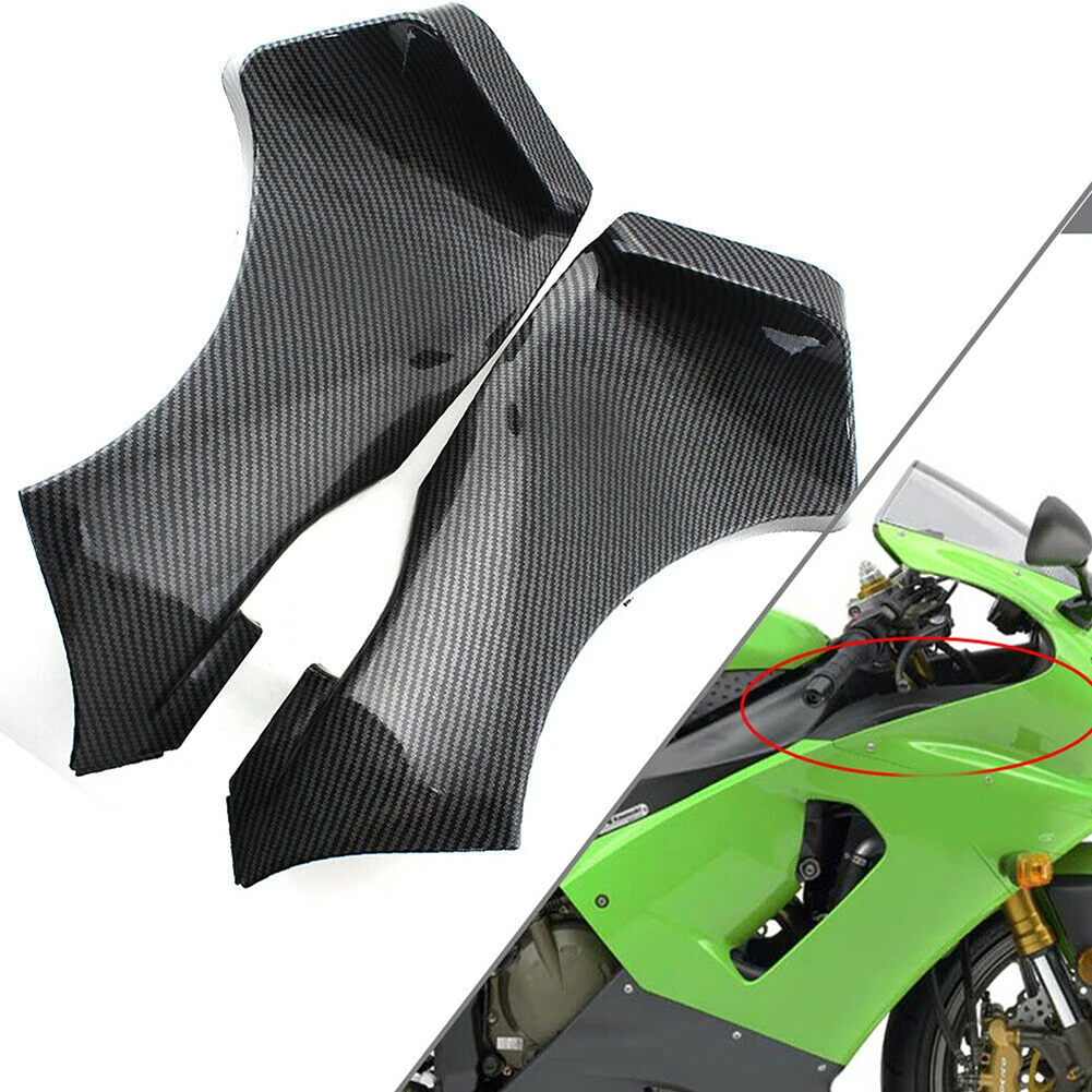 For Kawasaki Ninja ZX6R ZX-6R 636 2005 2006 Motorbike Front Frame Air Duct Pipe Inflow Tubes Inlets Cover Fairing Guard Shell