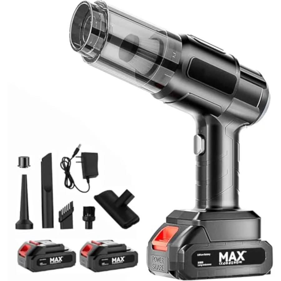 

Handheld Car Vacuum Cleaner4 in 1 Portable Vacuum Cleaner Cordless 18000PA High Power Suction and Blower Fast Charging Vacuum C