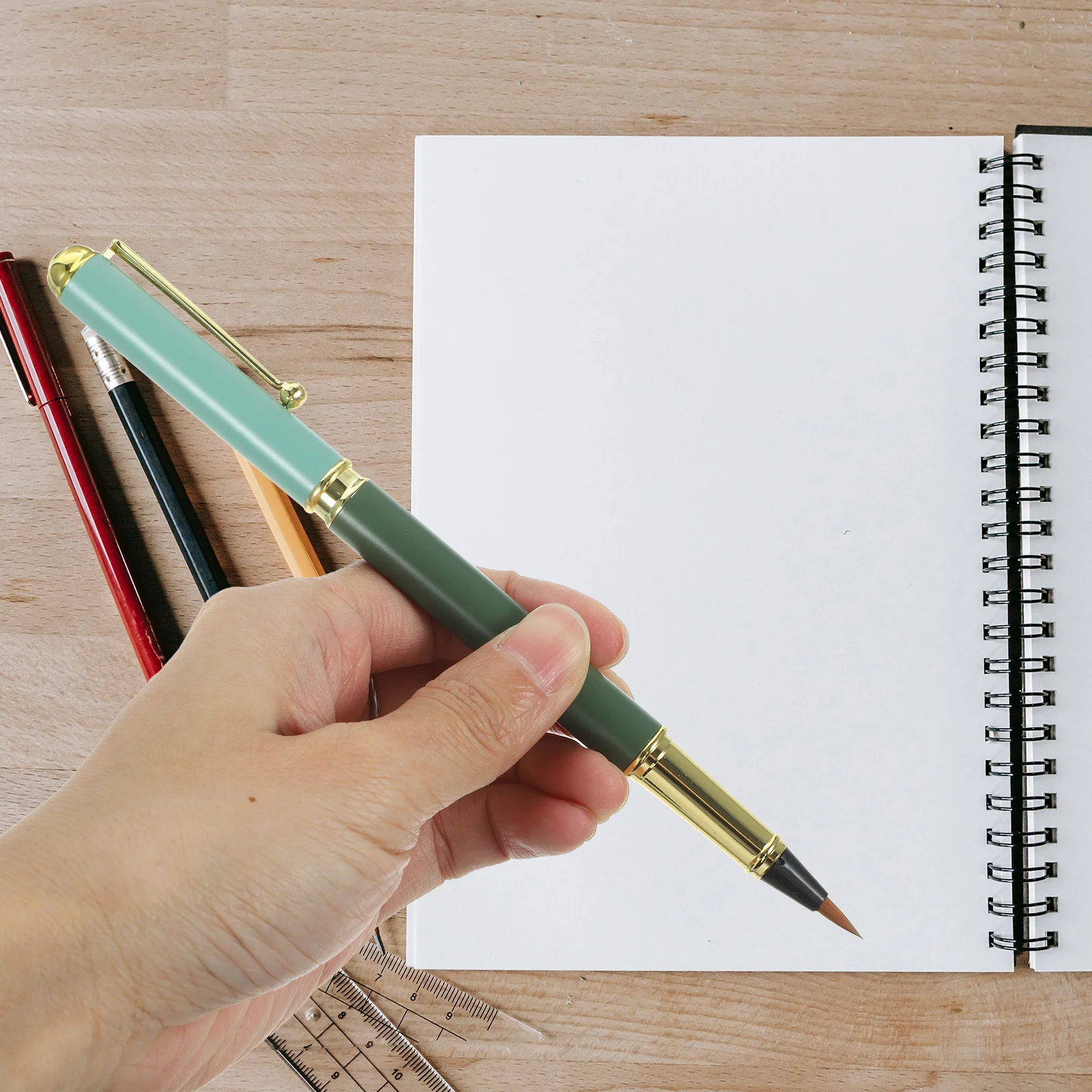 

1 set 1 Set Brush Refillable Watercolor Calligraphy Painting Pen Calligraphy Drawing Pen For Students School Office Art Supplies