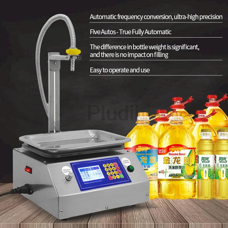 Automatic Dispensing Filling Machine Flow Weighing Honey Sesame Sauce Edible Oil Glue Viscous 0.02-10KG Liquid Filling Machine