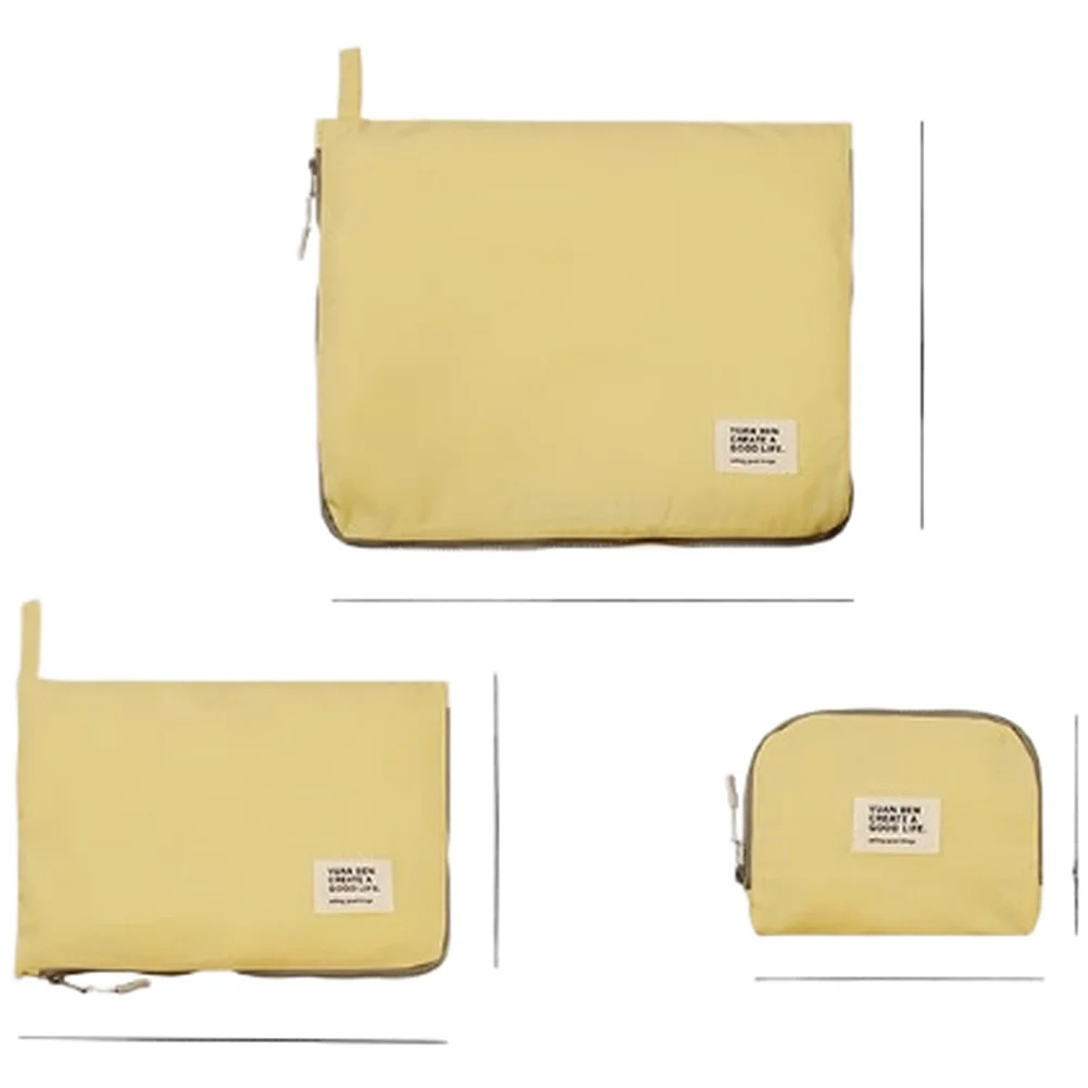 Travel Packing Cubes in Waterproof Nylon for Efficient Sorting of For Clothes Underwear Socks Bras Cosmetics and Books