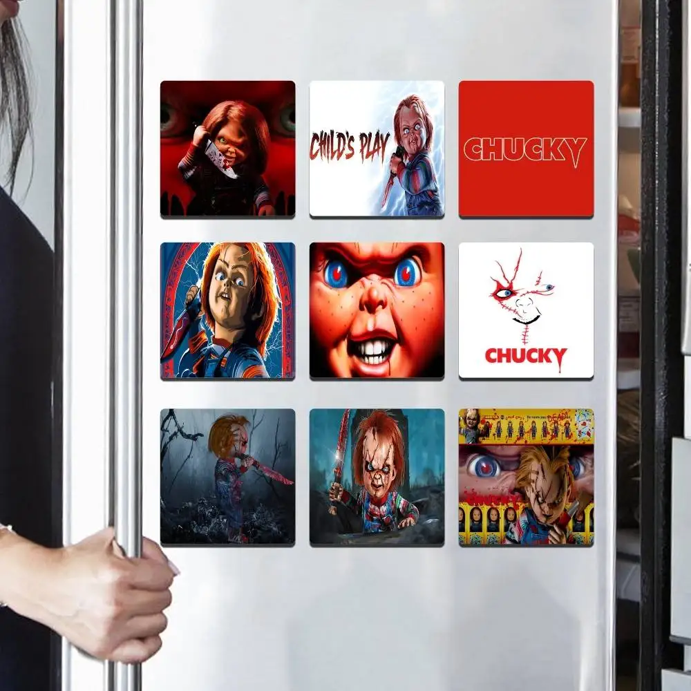 Classic Chucky Horror Movie Personalized Creative Classic Painting Magnets Fridge Photo Message Decorative