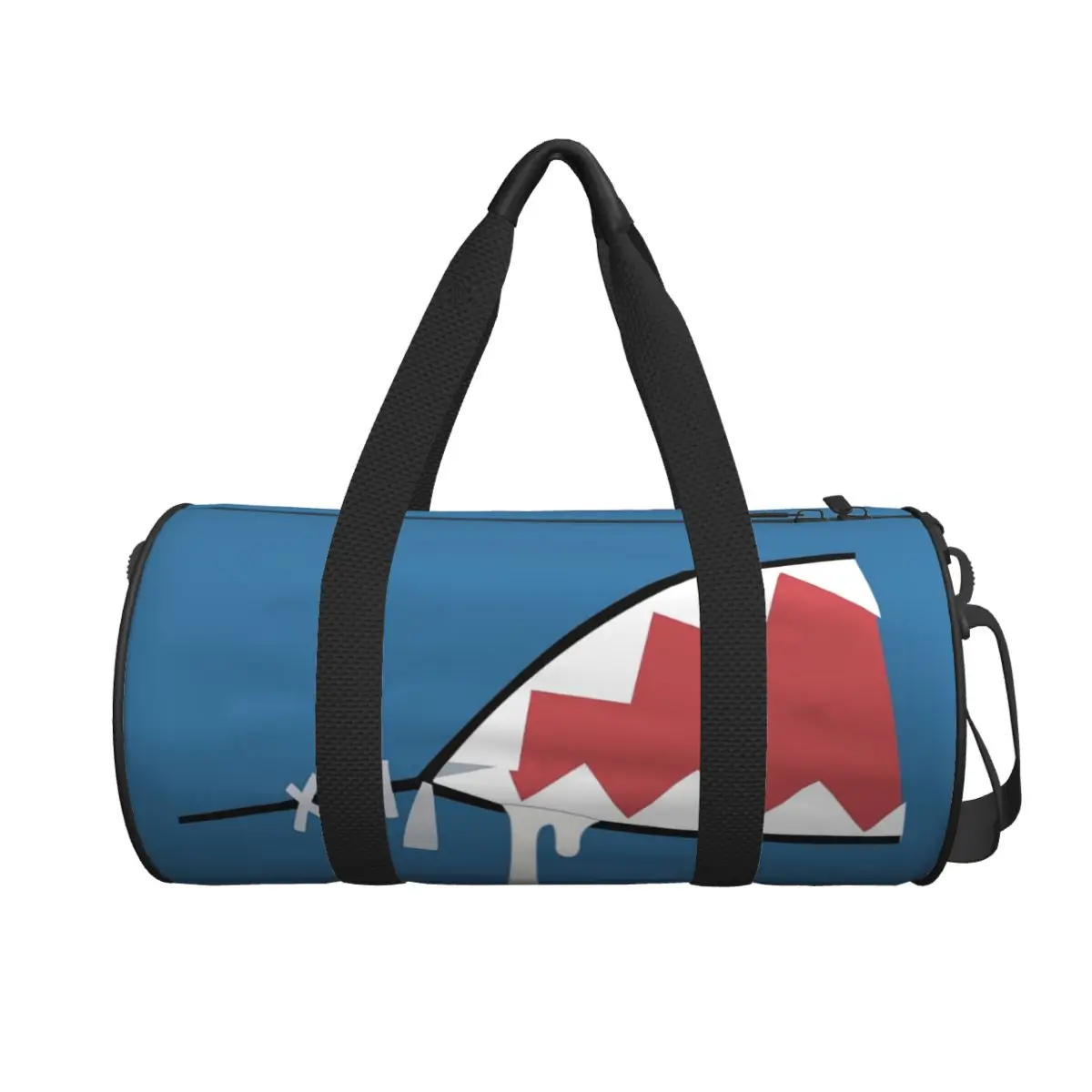 

Сумка-дафл Gawr Gura Shark Mouth, большая, многофункциональная, для спортзала, путешествий, фитнеса